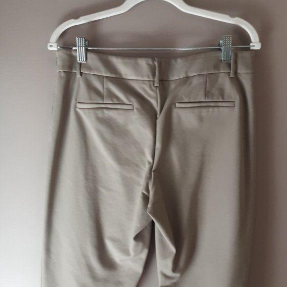 Aritzia Babaton Tan Beige Mid-Rise Side Zip Pants Size 10 - Picture 7 of 14